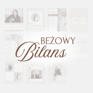 Beżowy Bilans | Pakiet szablonów social media